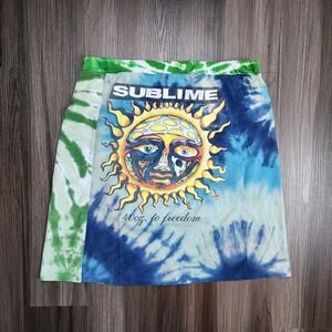 Women's Sublime Skirt Custom 40 Oz To Freedom (Read) Size 32 Hippie